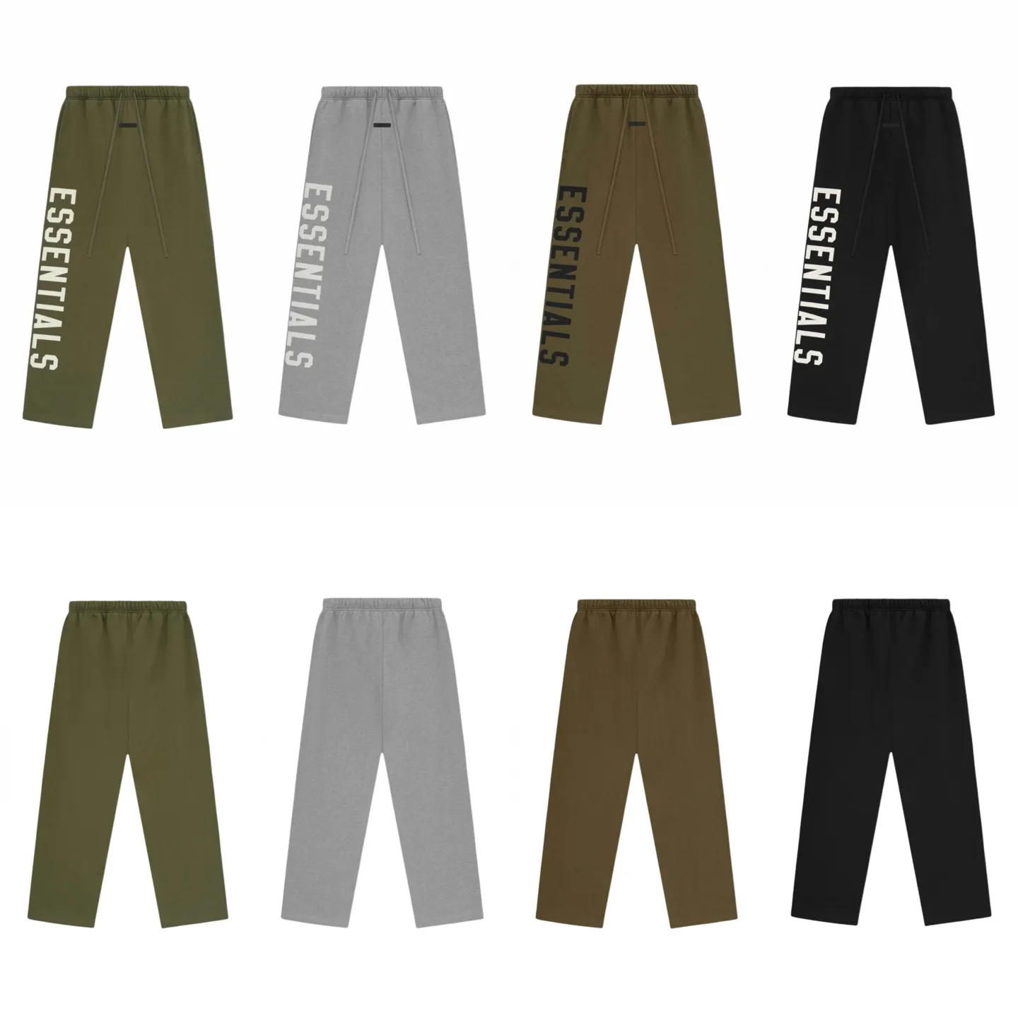 🎀Hot Sale 🎀118 【 】Fear of God Essentials Fall 24 BACK TO SCHOOLSeries Fleece Relaxed Sweatpant Same Style ：Black/Gray/ / Size：XS-XL